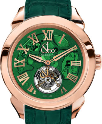 (image for) Replica Jacob & Co 150.520.40.NS.QG.1NS Palatial Flying Tourbillon Hours Minute watch